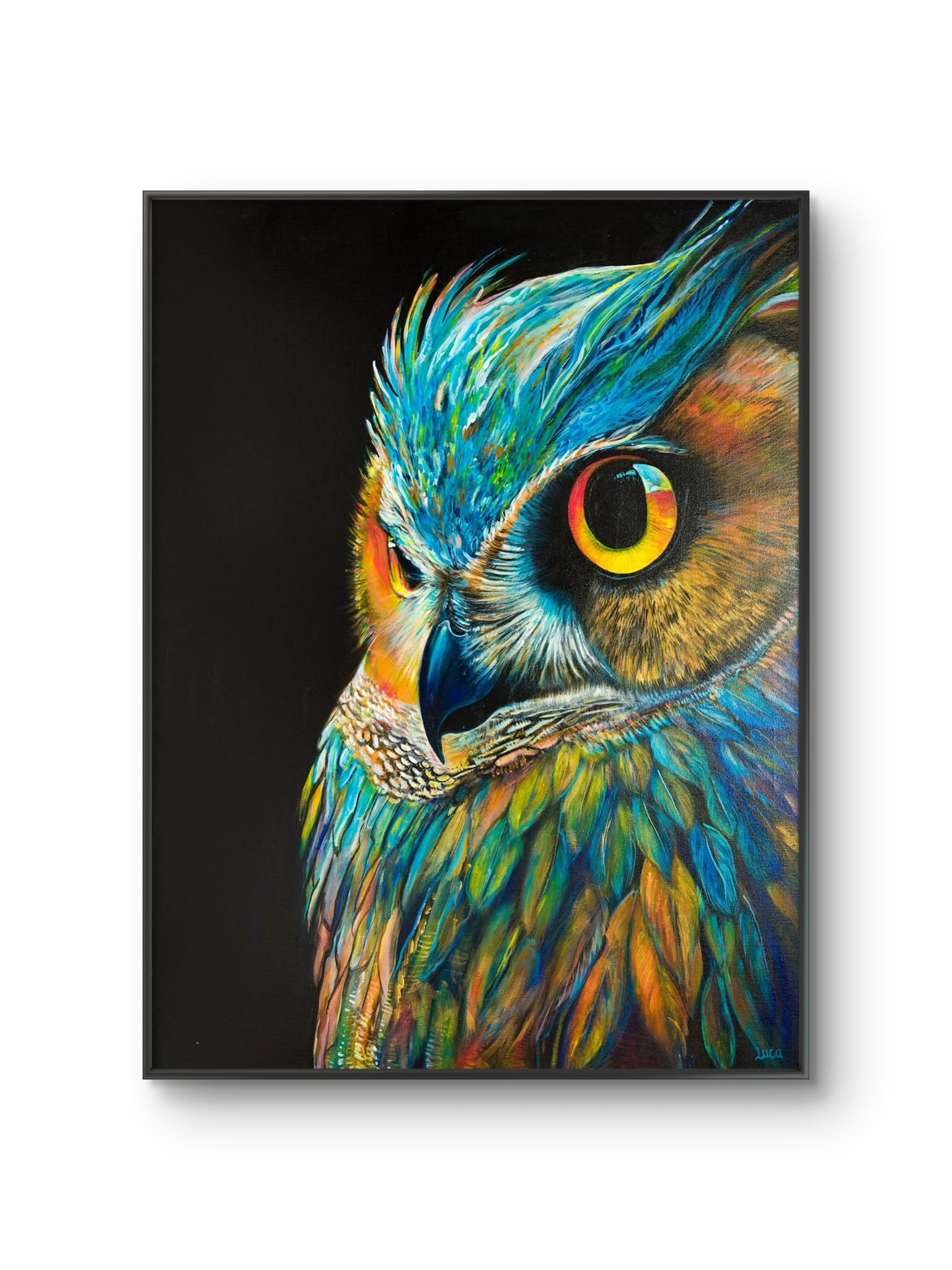 Sunset Horizon Owl - A2 size / 16.5 x 23.4 inch Limited Edition Fine Art Print - Image 3