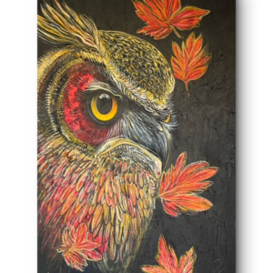 Ember Owl - Original Painting